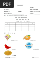 CBSE Class 1 English Worksheets (32) - Lalu and Peelu PDF