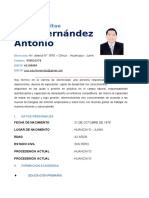 Curriculum Vitae Chancho