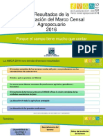 Actualización Del Marco Censal Agropecuario 2016