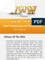 Web Programming and Development: NJ Linganay
