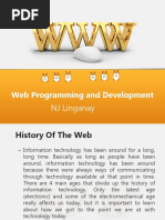 Web Programming and Development: NJ Linganay