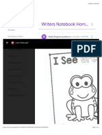 Writers Notebook Homework PDF