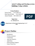 Wireless Central Cooling and Heating System For Buildings Using Arduino