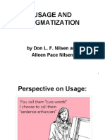 Usage and Stigmatization: by Don L. F. Nilsen and Alleen Pace Nilsen