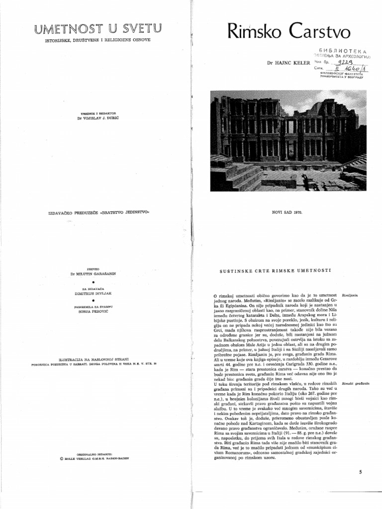 Hajnc Keler Rimsko Carstvo PDF bilde bilde