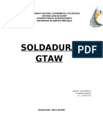 proceso GTAW soldadura