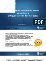 Taller, Fundamentos y Principios Del Trabajo Comunitario