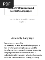 Introduction To Assembly Language Chapter 1