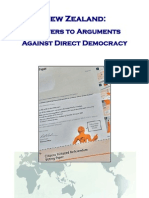 Answers to Arguments Against Direct Democracy