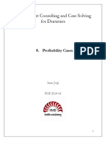 Management Consulting and Case Solving For Dummies: 8. Profitability Cases