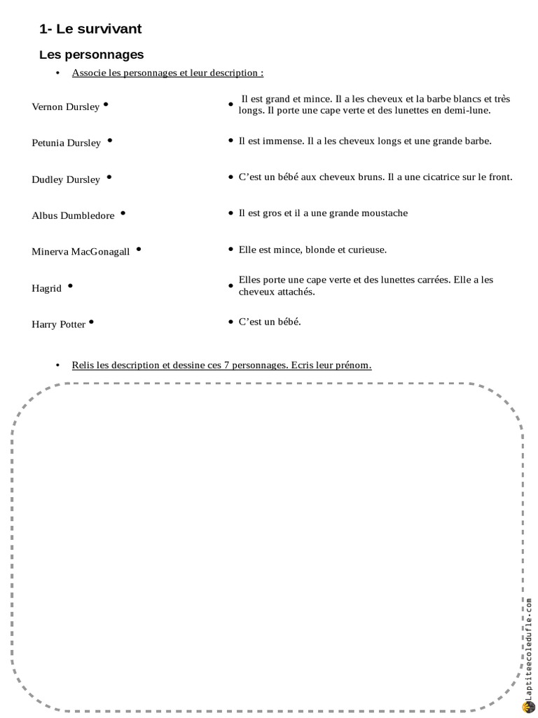 Exos Hp Chap 1 3 Pdf Harry Potter Romains De Fantasy Contemporains