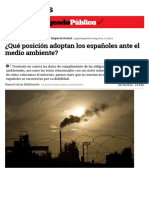 Copia de ¿Qué Posición Adoptan Los Españoles Ante El Medio Ambiente