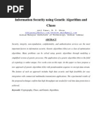 Information Security Using Genetic Algorithm and Chaos