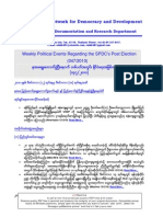 Weekly Political Events Regarding The SPDC's Post Election (047-2010)