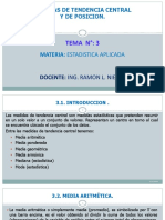 Tema 3 Medida de Tendencia Central y de Posicion PDF