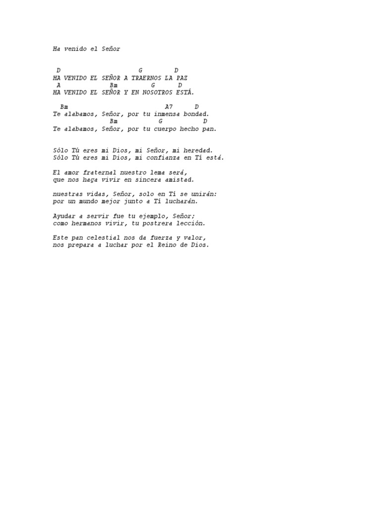Ha Venido El Señor PDF PDF