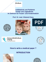 Kiess ESPE 2017 Winter School How To Write A Medical Paper