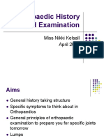 Orthopaedic History and Examination.  Presentation by Nikki Kelsall (1).pdf