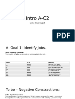 Intro A-C2 Unit 2 Word English