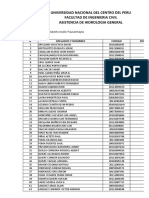 Lista General de Hidrologia General