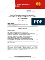 Law Enforcement Against Fraud And/or Embezzlement (Study of KSP Intidana Central Java, Indonesia)