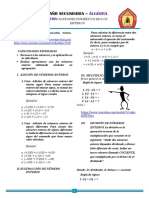 FICHA #01 DE CLASE - ÁLGEBRA 1ero Secundaria