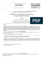 Information and Communication Technology in Agricultural Development