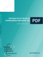 The Role of Ict Regulations in Agribusiness and Rural Development