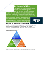 Modelo de Sostenibilidad Cemex