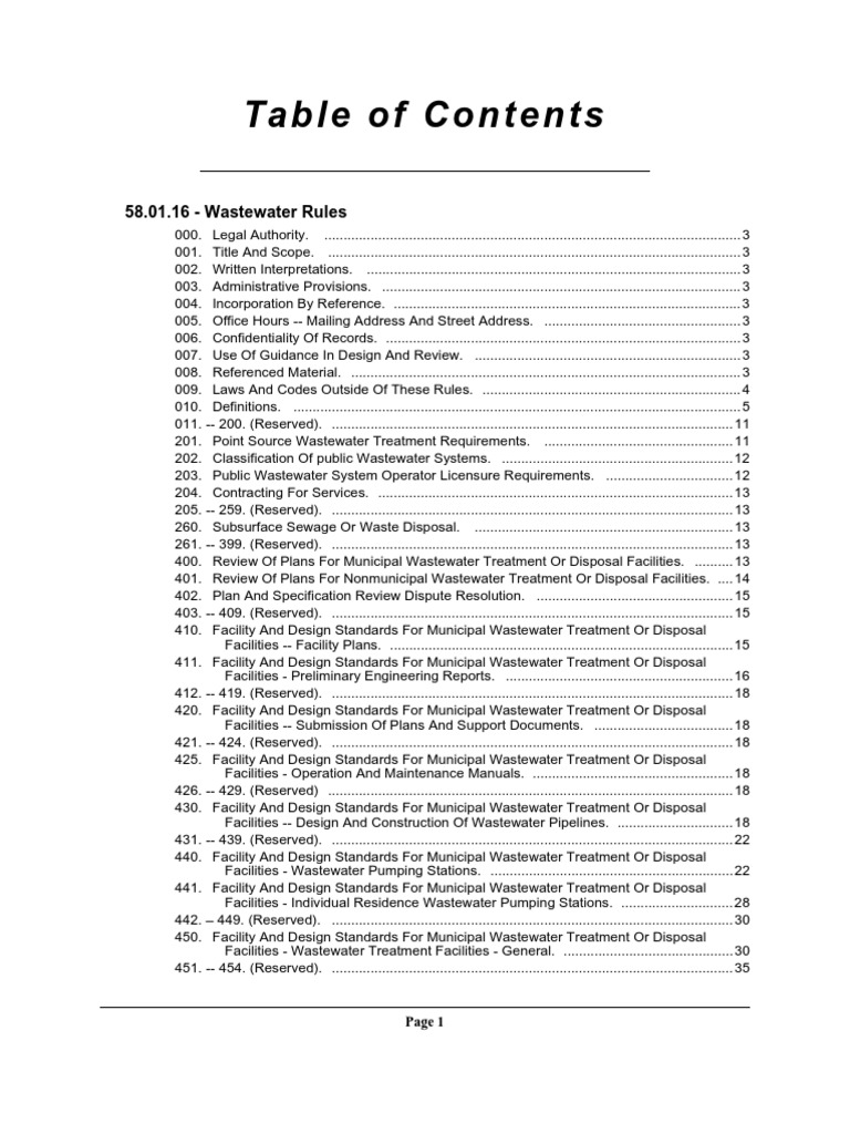 IDAPA 58.01.16 Idaho Rules For Wastewater System | PDF | Sewage