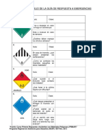 Ejercicios Manejo de La Guía de Respuesta A Emergencias