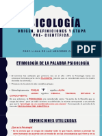 Orígenes y definiciones de la psicología