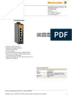 Weidmüller Industrial Ethernet Switch Data Sheet