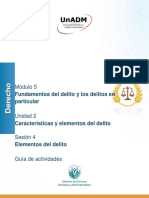 Módulo 5: Fundamentos Del Delito y Los Delitos en Particular