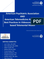 MHLGAPA ATA Best Practices in Videoconferencing Based Telemental Health