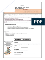 Guia 2 Monomios y Polinomios 9°