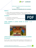 Clase 3 La Planificación Institucional de La Enseñanza PDF