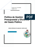 D01pegff01 Politica Gestion Presupuestal