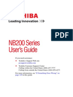 Toshiba Nb200 Series Manual