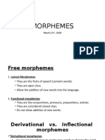 Morphemes: March 25, 2020