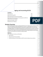 Monitoring, Managing, and Recovering AD DS: Contents