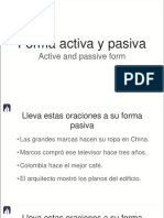 Forma Activa y Pasiva: Active and Passive Form