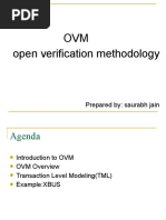 OVM Open Verification Methodology: Prepared By: Saurabh Jain