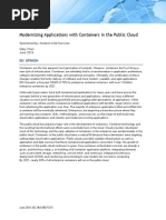 Modernizing Applications With Containers in The Public Cloud