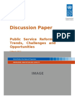 Public Service Reforms: Key Trends, Challenges and Opportunities