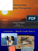 Automating Celestial Navigation: George H. Kaplan