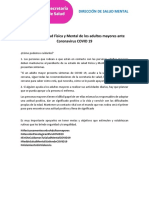 El Cuidado de Los Adultos Mayores Ante La Contingencia PDF