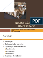 NOÇÕES BÁSICAS DE ALMOXARIFADO. Administração de Recursos Materiais e Patrimoniais Aula 7 Prof. Rafael Roesler.pdf