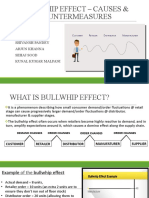 Causes and Countermeasures of the Bullwhip Effect