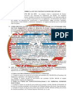 Cuestionario Sobre La Ley de Contrataciones Del Estado